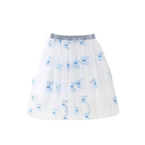 Tutu Ballet Princesa Tul Tul Falda Niños Tutú Falda Faldas para Niños Vestido de Baile Niñas Balette Ropa Niñas Vestido de Ballet Niñas Disfraces Niños Falda de Tul Niñas - Mariposa, azul, 100