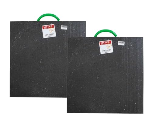 Mytee Products Mytee Medium Outrigger Pad 24' x 24' x 1.5' Thick for Crane, Wrecker, Tow Truck, Service Truck - Black (2 Pack)
