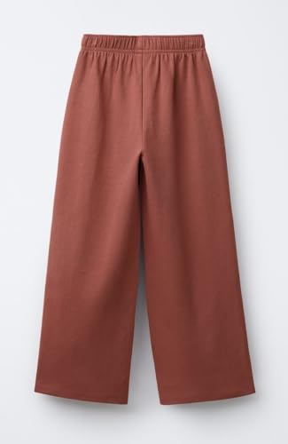 Image of Alan Jones Clothing Girls Wide Leg Palazzo Trousers | Cotton Blend Interlock Fabric | Side Pockets | Adjustable Inner Drawstring | Casual & Everyday Wear Pants