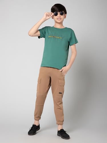 Image of Alan Jones Clothing Boy's Regular Fit low Rise Cargo Pant