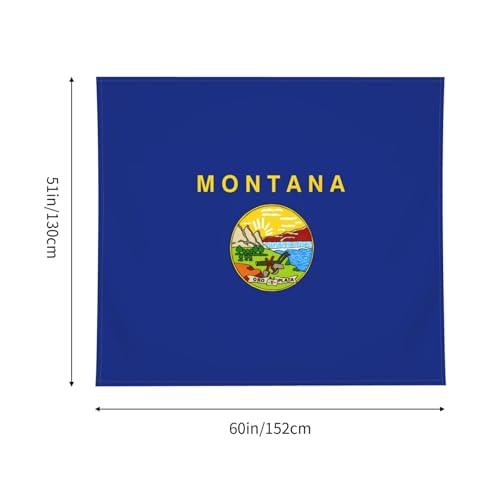Tapisserie drapeau Montana JEJEA pour cacher un mur abîmé et décorer sans peindre