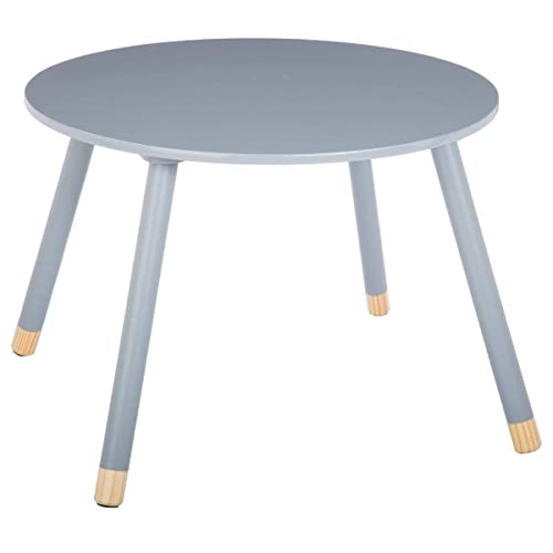 ATMOSPHERA CREATEUR D'INTERIEUR Mesa Gris Dulzura, Madera, Grau, L. 60 x l. 60 x H. 43 cm
