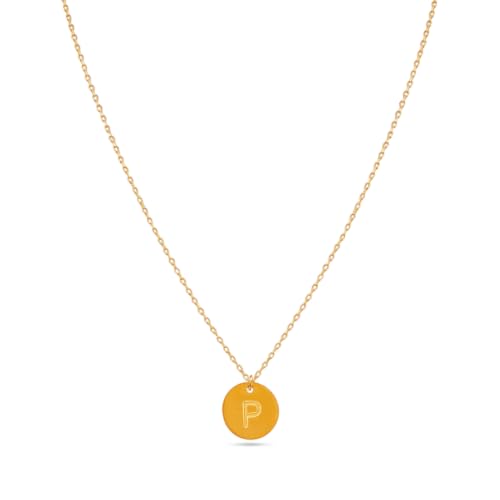 Image of Rubans Demi Fine Stainless Steel Alphabet Pendant CZ Gift for Women & Girls