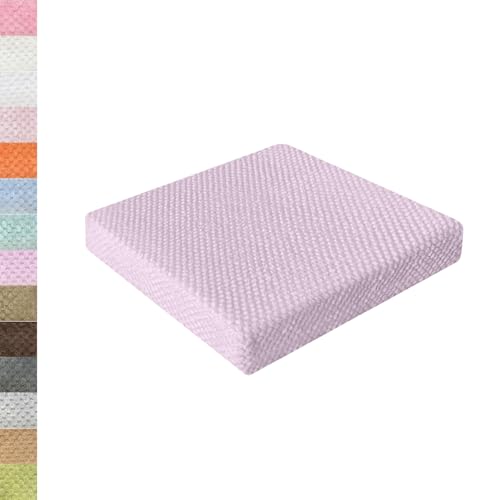 Lsjoaw スクエアタイプ 座布団 30X30X3CM 低反発+高反発 四角 座蒲クッション スクエア フロア 正座 椅子 カバー取り外し可能 無地 カラー33 ライトパープル