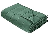 Photo Gallery beliani coperta rettangolare ponderata 8kg 135 x 200 cm rivestimento in tessuto poliestere trapuntato imbottitura con perle di vetro verde Photo Gallery beliani coperta rettangolare ponderata 8kg 135 x 200 cm rivestimento in tessuto poliestere trapuntato imbottitura con perle di vetro verde