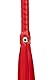Erotische Accessoire Peitsche Flogger aus Kunstleder Öko-Leder Sex SM Zubehör (rot)
