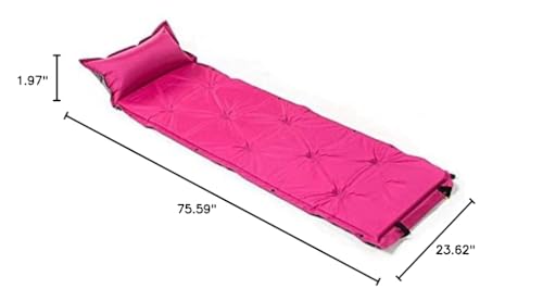 Colchón Inflable Ultraligero de Camping XIXIDIAN Color Rosa miniatura 7