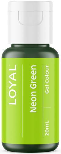 Image of Loyal Gel Food Coloring | Vibrant Color for Buttercream, Fondant, Royal Icing, Gum Paste, Marzipan and Cake Batter | Gel-Based Concentrated Food Dye - 20ml Neon Green