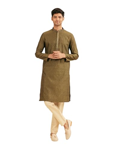 Kurta homme jacquard brodé Manyavar : portez l'héritage d'une tradition unique