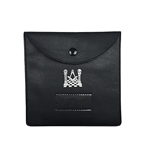 Masonic Jewel Case - Medium Black Imitation Leather2