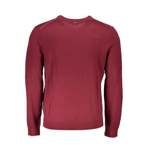 Pull rose Napapijri homme Elegant Crew Neck pull-over de mi-saison