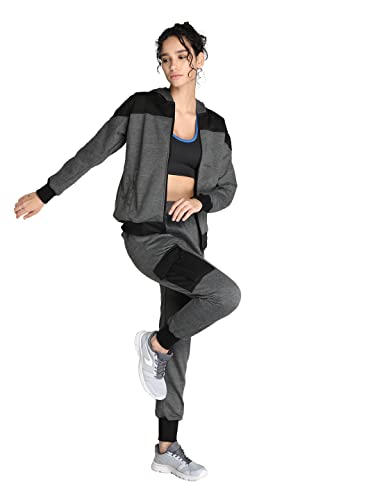 Image of CHKOKKO Women High Rise Gym Wear Sports Fitness Relaxed Track Pant