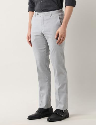 Image of Arrow Men's Tailored Fit Checked Trousers