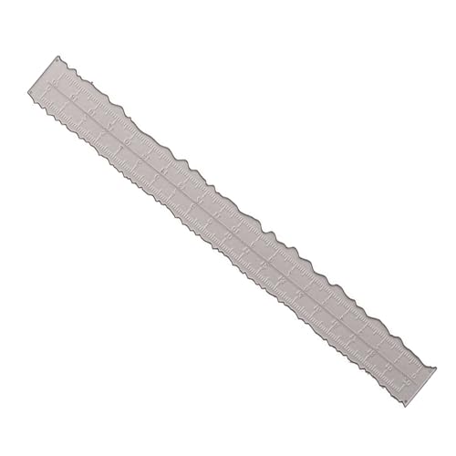 Tissting Paper Tearing Ruler, Carbon Steel Irregular Deckle Edge Ruler Measuring Embossing Cutting Dies for School Office Architect and Drawing
