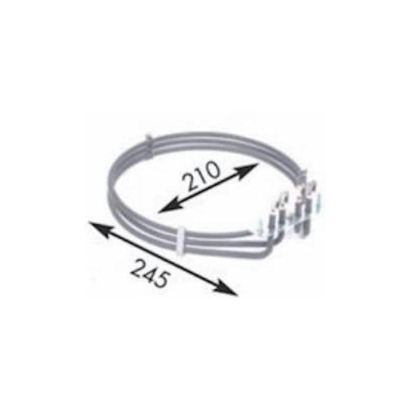 REPORSHOP - Resistencia Circular Horno Industrial 2 x1330w 230v