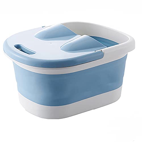YAOBFULCollapsible Foot Bath Basin, Foldable Footbath Tub,Foot Spa Bath Massager Plastic/Rubber Adult Pedicure foot soak tub