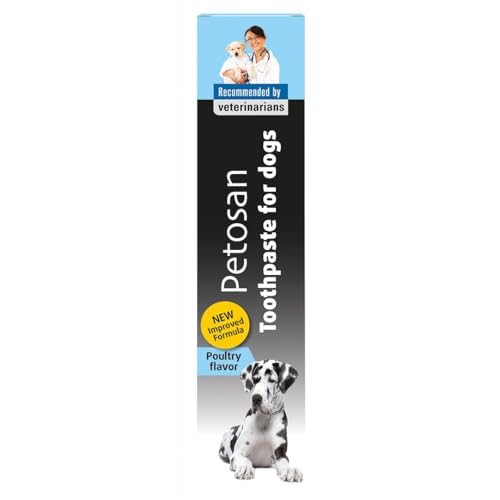 Petosan Zahnpasta für Hunde und Haustiere, Anti-Zahnstein Geflügelgeschmack, 70 g (1er Pack)