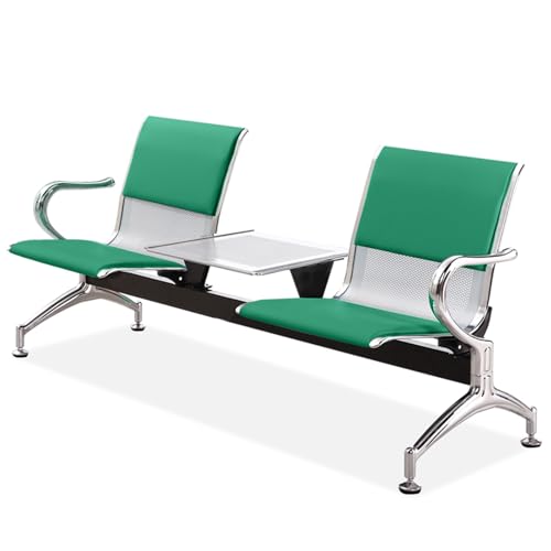 Silla de sala de espera acolchada con mesa central para mitigar la fatiga en recepciones 2