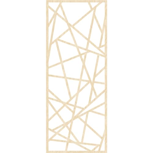 Image of Conway Decorative Pierced Fretwork Wood Wall Panels, 15 3 /8 inchW x 39 3 /8 inchH x 3 /8 inchT, Birch