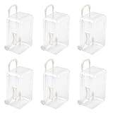 ASUNFO 6 Pcs Mini Suitcase Party Favor Box Small Candy Gift Boxes Jewelry Storage Case for Wedding Party Clear