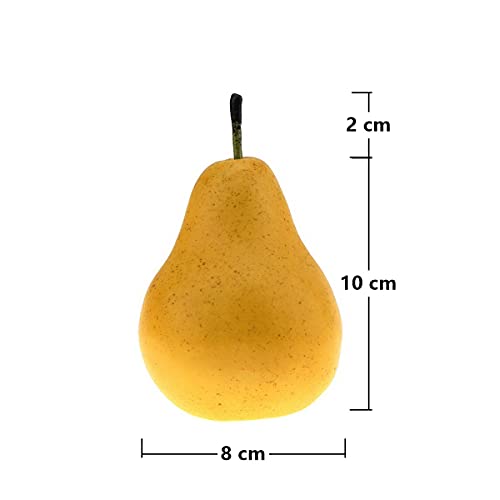 Gresorth 6pcs Artificiale Pera Decorativo Falso
