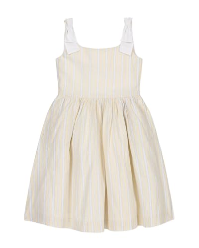 Linen Bow Shoulder Dress by Hope & Henry Girl