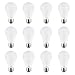 Sunlite LED A19 Household Light Bulbs, 9 Watt (60 Watt Equivalent), 800 Lumen, Medium (E26) Base, 12 Pack, 50K-Super White