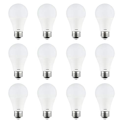 Sunlite 41134-SU LED A19 Bright Light Bulb, Dimmable 14 Watt (100W Equivalent), 1500 Lumens, Medium (E26) Base, UL Listed, 12 Count, 5000K Super White, 12 Count