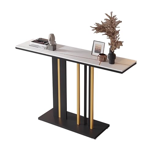 Mesa de recibidor estrecha de 80 cm para pasillos pequeños y entradas sin luz