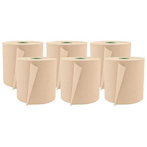Cascades(R) 100% Recycled Hardwound Roll Towel For Tandem(R), 775Ft. Per Roll, Moka, 6 Rolls Per Case by Cascades