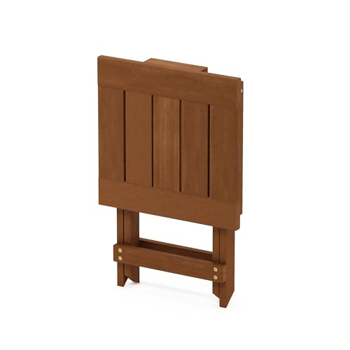 Furinno TIOMAN Hardwood Folding Outdoor Side Table, Light Wood - image 8