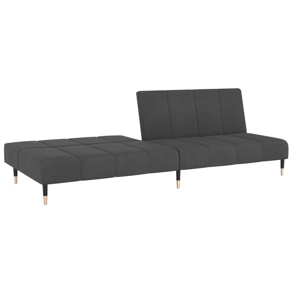 sofás de Dos plazas,Sofa 120 cm,Sofa Cama Dos plazas,Sofá Cama de 2 plazas Terciopelo Gris oscuroAdecuado para salón, Dormitorio