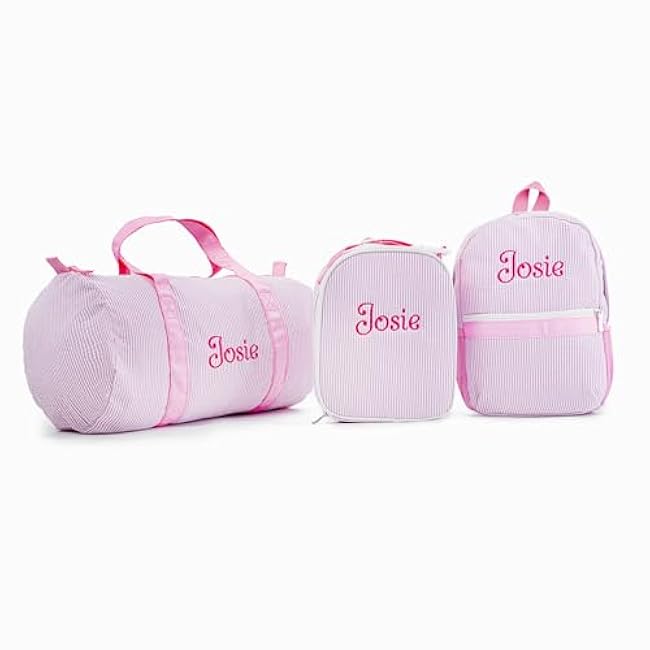 MT WORLD Daycare Backpacks with Lunch Boxes Set,Personalized Checkered Backpacks and Lunchboxes,Travel Daypack with Lunch Bag,Purple Checkered Daypack Lunchbags Set