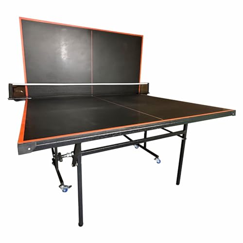 Image of ‎Club Action Wood Table Tennis Table w / 19 MM Top Both Side Laminated & 75 MM Wheels w /Lock (TT Net + 2 TT Racket & 2S Balls) (19 MM Top - 75 MM Wheels)