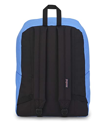 Image of JanSport SuperBreak One Backpacks - Durable, Lightweight Bookbag with 1 Main Compartment, Front Utility Pocket with Built-in Organizer - Premium Backpack, Blue Neon