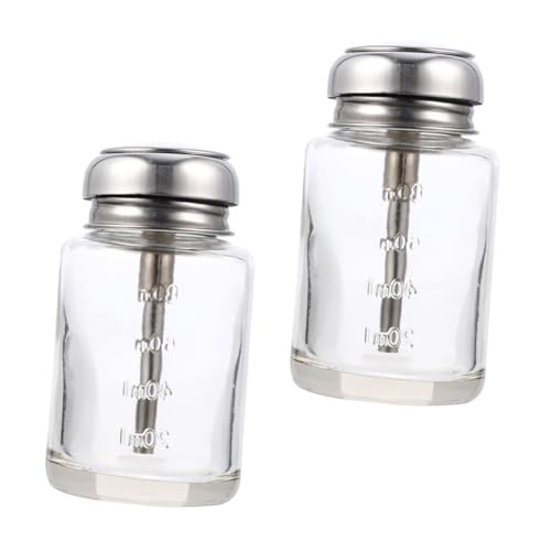 Mikikit 2pièces Bouteilles Verre Vides Pour Loisirs Créatifs Type Bouteille à Pression Avec Système De Pompe à Pression Pour Usage Simple Et Pratique