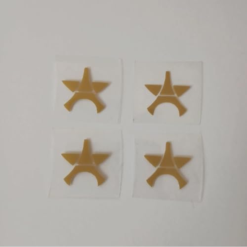Patch Thermocollant Étoile Dorée Paris Champion Europe Football, 1,7x1,7cm, Lot de 4, Personnalisation Maillot et Textile