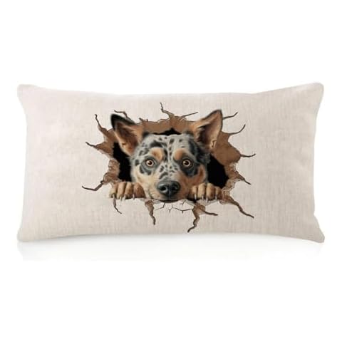 WSDESDEC Vintage Australian Cattle Dog Pillow Cover Cover