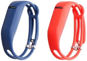 I-SMILE 2pcs Replacement Bands with Metal Clasps Wireless Activity Bracelet Sport Wristband for Fitbit Flex(No Tracker, Replacement Bands Only) & Silicon Fastener Ring