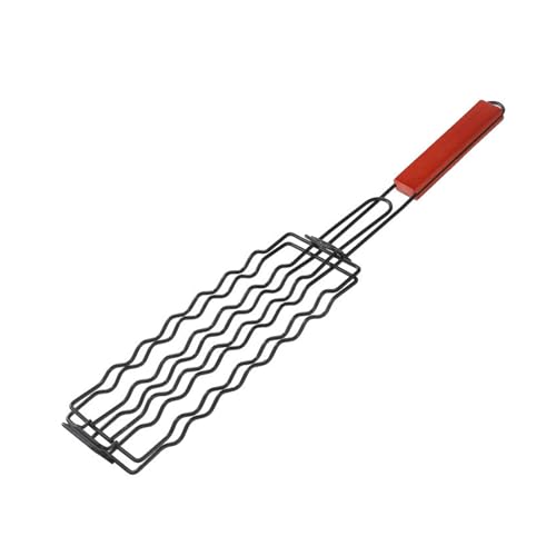 EXCBIOZ Heavy Duty Hot Dogs Barbecue Rack Convenient Stainless Steel Hot Dogs BBQ Rack for Efficient Grilling Experience