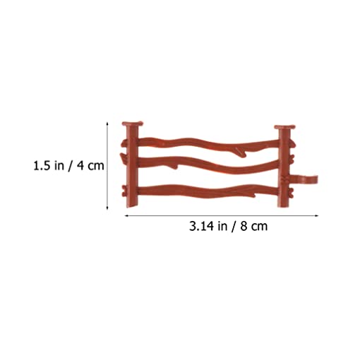 jojofuny 100 Stücke Corral Fechten Zubehör Playset Pferd Corral Zaun Spielzeug Bauernhof Tierzaun Für Kleinkinder Kinder… – Bild 2