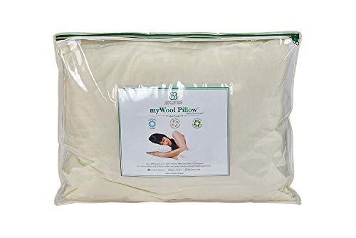 Sleep & Beyond 20 By 36-Inch Washable Wool Pillow, King, Natural #TOP3