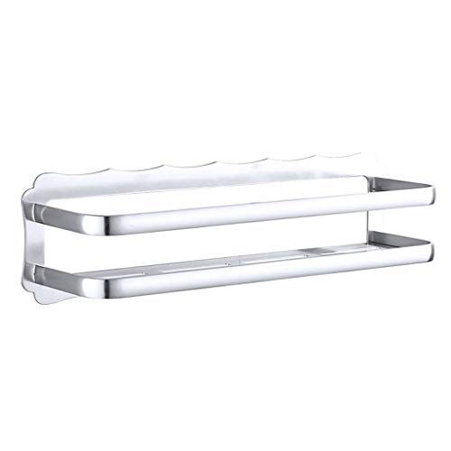 Preisvergleich Produktbild Badezimmer-Regal - Raum-Aluminiumeinzelschicht-Toiletten... - An Der Wand Befestigtes Silber (größe : 12.5x18x60cm)
