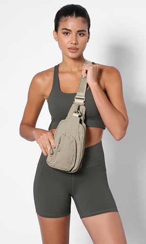 Image of ODODOS Sling Bag with Adjustable Straps Crossbody Chest Bag Lightweight Backpack for Casual Traveling Hiking