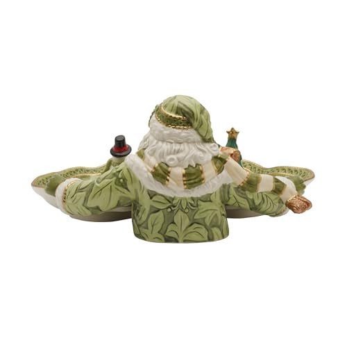 Fitz-and-Floyd-Holiday-Home-Green-Santa-Serving-Decor-Bowl-135-Inch Fitz and Floyd Holiday Home Green Santa Serving Decor Bowl 135 Inch