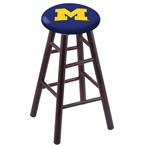 Holland Bar Stool Co. Maple Counter Stool in Dark Cherry Finish with Michigan Seat by The