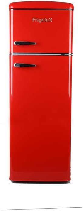 FrigeluX RFDP246RRA++ Retro Vintage Refrigerator, front view