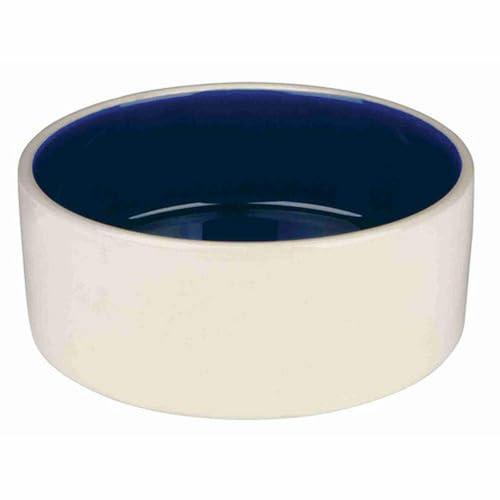 TRIXIE Keramikschale, 1 l, cream/blue