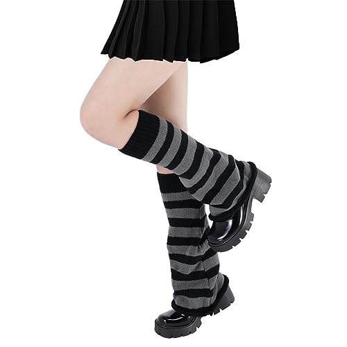 Image of Komorebi Leg Warmers Y2K Kawaii Leg Warmers for Girl Women Cute Knitted Socks Y2K Harajuku Goth Accessories