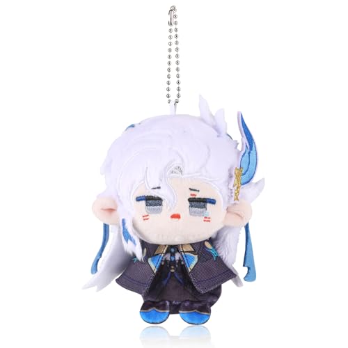 UTIEHD Anime Game GI Character Keychain Pendant, Cute 4-Inch Collectible Bag Charm, Compact Size for Backpacks and Keys for Fans (Neuvillette)